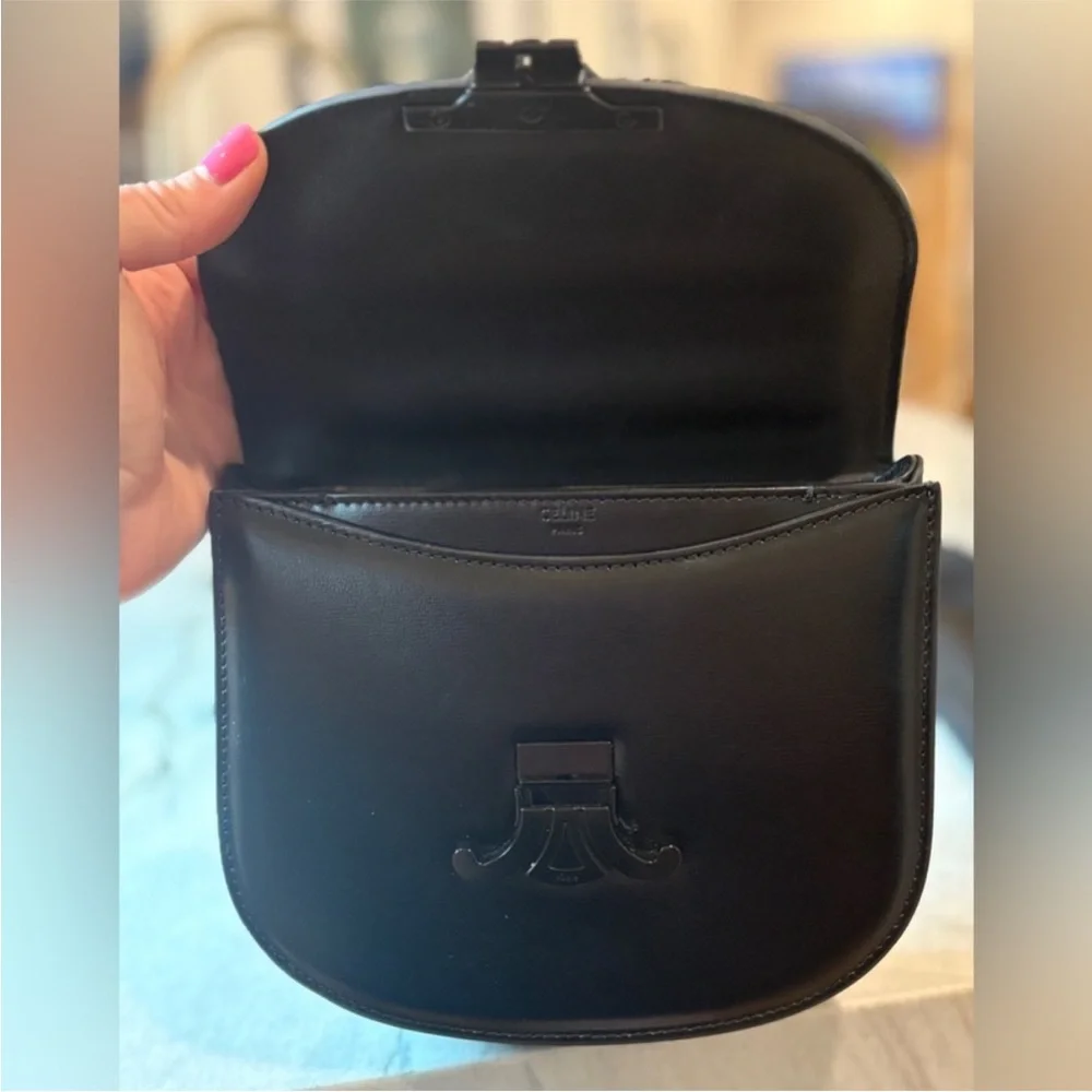 Celine Mini Bag in Dark Brown/Black Patent Leather - Picture 4 of 4